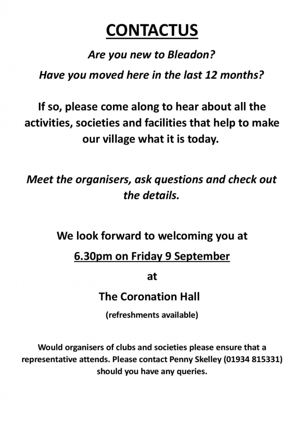 ContactUs Meeting for new residents