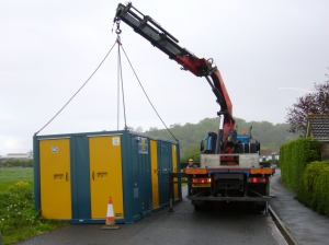 Final removal of Portable Cabin of the workforce, 7th May 2015