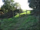 Stile at top of path steps to South Hill
