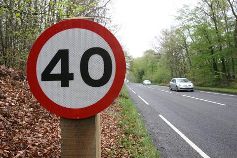 Speed limit sign