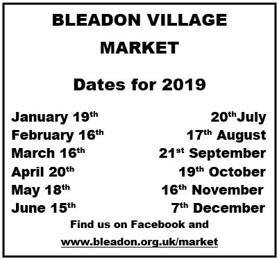 Bleadon Market Dates 2019