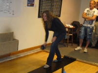 Sara get's in the spirit as Disco considers whether he can get in her team