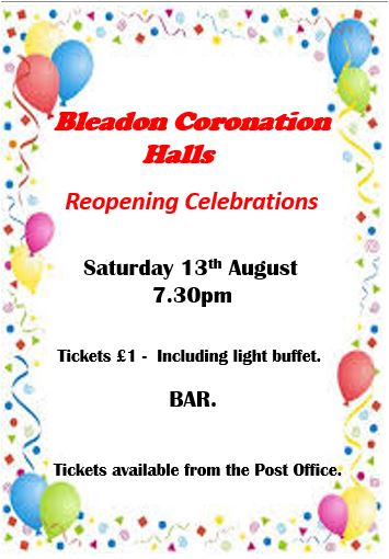 Hall Re-opening Celebration