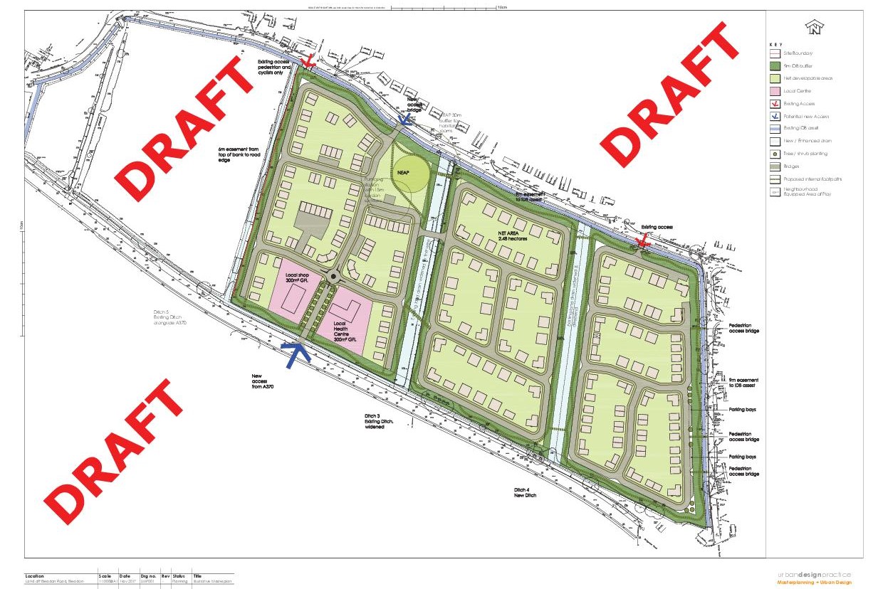 Updated proposal for Bridge/Bleadon Road fields
