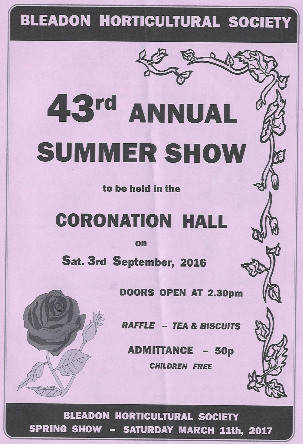 Horticultural Society Summer Show 2016