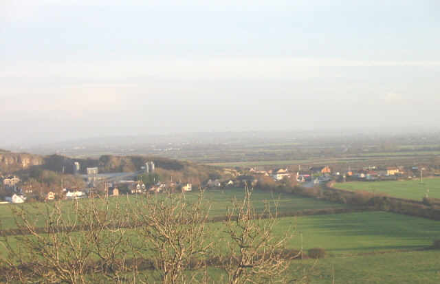  View to South of Bleadon Village from Purn Hill