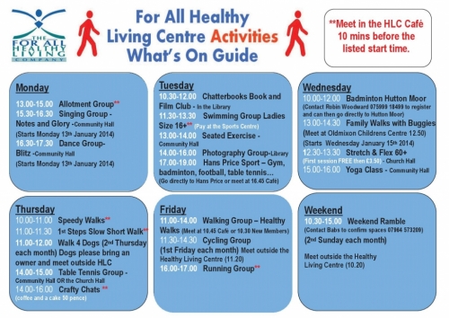 What's On at Healthy Learning Centre 