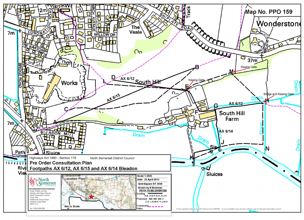 Pre-Order Plan for South Hill PROW Diversions
