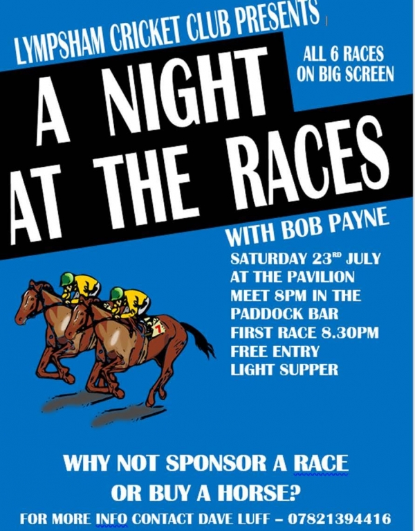 Lympsham Cricket Club - Race Night Lympsham Cricket Club - Race Night
