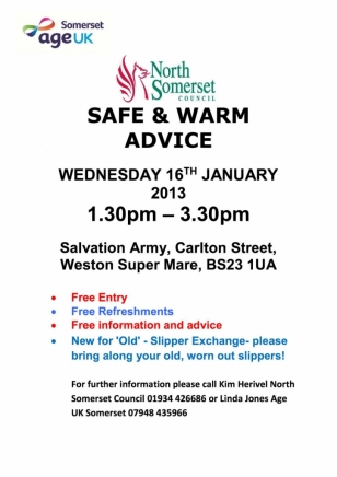 Age UK Somerset - Safe and Warm Advice
