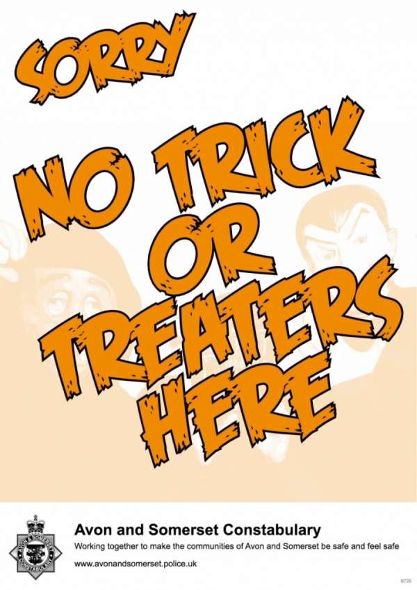 Sorry No Trick or Treat Poster (click to download PDF)